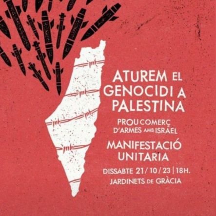 Associació Catalana de persones jueves i palestines en contra de l'ocupació i l'apartheid israelià.
Aturem el genocidi a Gaza!