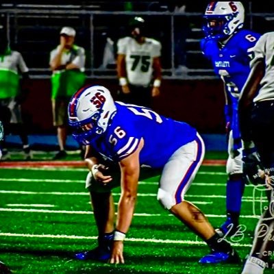 OL/LS on Bartlett Football Team #56 | c/o 2026 | 3.0GPA | 6’3 280lbs | Clean-260lbs |Bench-315lbs | Squat-515lbs |40- 5.4 NCAA ID# 2404278513