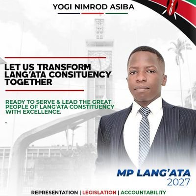 This Account is for; Team YOGI / Yogi Nimrod Asiba supporters, MP Lang'ata Constituency 2027