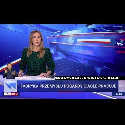 Oglądamy TVP Info na trzeźwo. 

Domyślnie wszystkie paski i materiały #real chyba, że z opisu wynika co innego...

https://t.co/xa3D9CALzC