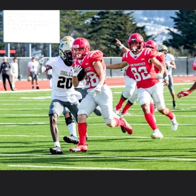 CCSF RB Height 5'9/ Weight 173 Hudl: https://t.co/kgtG9LsBED @CCSFFOOTBALL #NoPlaceLikeCity