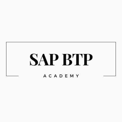 sapbtpacademy's profile picture. 