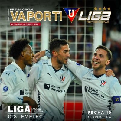 vaportiliga's profile picture. #VaPorTiLiga, la previa oficial de @LDU_Oficial. Encuéntranos en el estadio #RodrigoPazDelgado

Previa: Liga vs El Nacional
⬇️⬇️⬇️⬇️