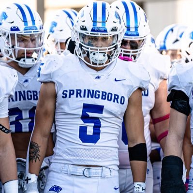 Springboro HS 24’ Football, Middle Linebacker, Team Captain |6’0 211lbs| 3.6 GPA| 937-806-7710