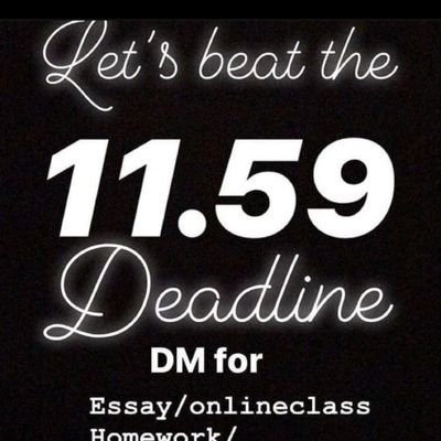 feel free to send me a private message if you need help with your assignments and coursework. I do that at an affordable fee
