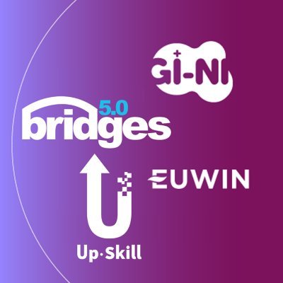 GI-NI, Up-Skill and BRIDGES 5.0 are three EU-funded projects (H2020, HorizonEurope). EUWIN is our network partner. Tweets reflect the views of project owners.