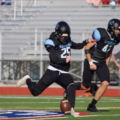 Mountain Range High School, 24', Colorado, K/P, 3.2 GPA, 170lbs, 6,2 , age 18. 365 lbs squat, 3 varsity letters, 2022 special teams MVP, 2023 1st team mention