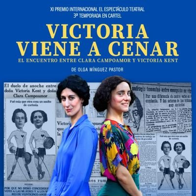 Obra de Teatro. El encuentro entre Clara Campoamor y Victoria Kent.
📍Viernes e @TeatrosLuchana ¡Tercera temporada! 
ENTRADAS GIRA 2024 🎟👇