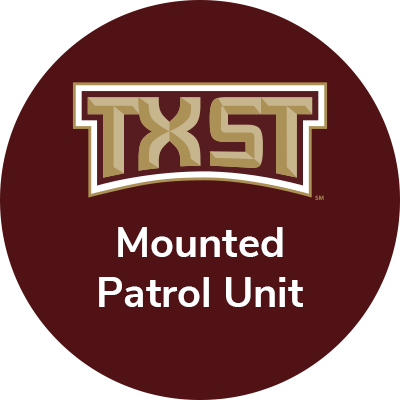 Official account for the TXST Mounted Patrol Unit. 
Est. 2023