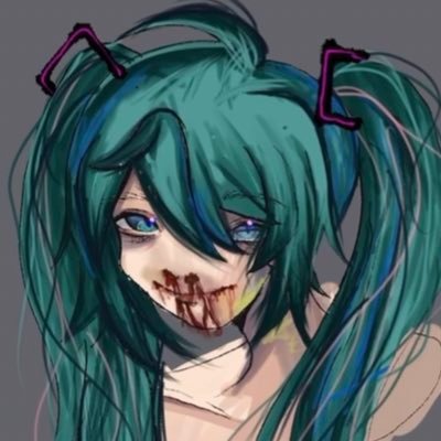 18 years old//I like drawing cute characters with gore//I like horror and creepy stuff//