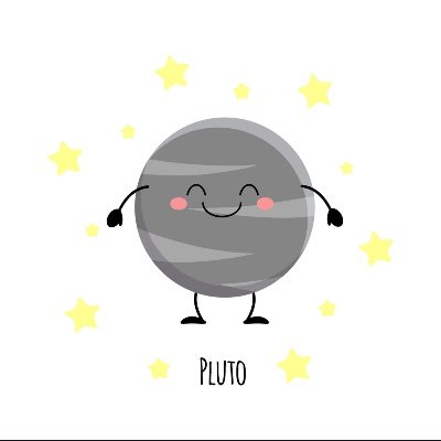 i am pluto. i’m a baby dwarf planet. and i like to give messages.