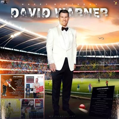 The official trends handle of icon David Warner Australian batsman former captain ...