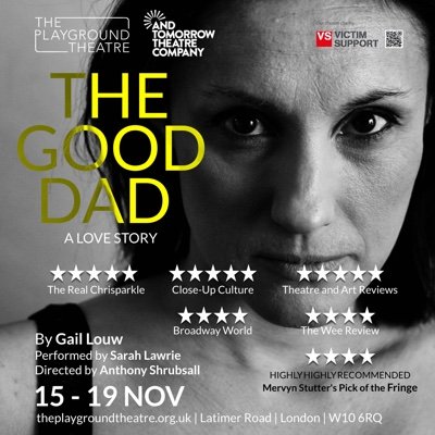 4 x times Offie-nominated play by @GailzaLouw running @playgroundw10 15-19 November directed by @AShrubsall starring @La_Lawrie in support of @victimsupport