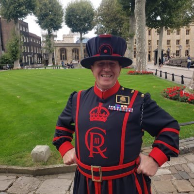 Yeoman Warder (Aka Beefeater) at HM Royal Palace the Tower of London. Chair of the Corps of Drums Society for the preservation of Drum and Fife music.