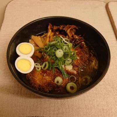 豚カツラーメン…病む💤