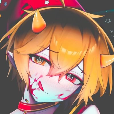 Vtuber artist femboy clown! 🃏 🎠 🎪 | He/Him | Pan | 🏳️‍🌈 | 20+ | Comms open | 
パパ : @greibitt | ママ: @soleil__l | ♠♥♣♦ ✨Twitch Affiliate✨ 🦀@Resvtuber♥