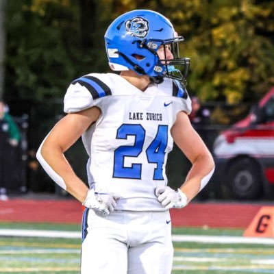 Lake Zurich Football | 2026 | ATH | Track | 4.7 40 | RB/LB/KR | 5’10” 180 lbs | 3.9 GPA | 847-508-2626 |