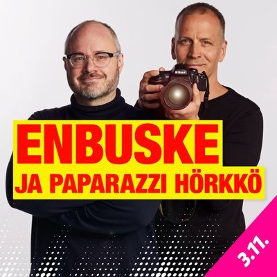 kuuntele linkistä ILMAISEKSI suomen ainoa oikeasti mielenkiintoinen uutis-podcast: enbuske & paparazzi hörkkö. ei luottokortteja tai salasanoja. ilmaista on!