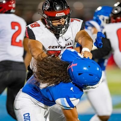 Centennial (Corona) HS |OL|'25 |All League|All IE | All State-JR | National Honor Society | 4.28 GPA l 6'3, 287| Var FB/Track & Field| NCAA #2209677340