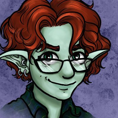 Art goblin & illustrator (fanart, covers, TTRPGs); Slightly odd, mostly harmless. Likes D&D, comics, and dogs. She/They. 30+ 💙💜💗