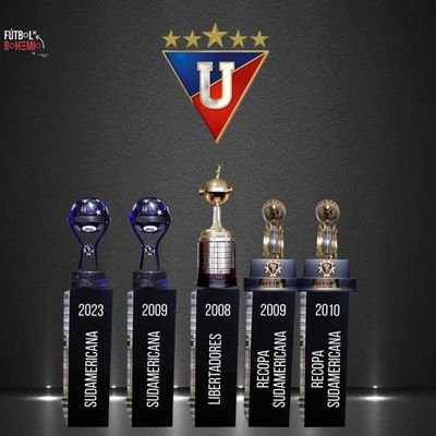 EL MÁS GRANDE DE ECUADOR 🏆🏆🏆🏆🏆                               Sino tienes un trofeo Conmebol, tu opinión no cuenta 🤏 
🌟 20 Títulos OFICIALES y contando...