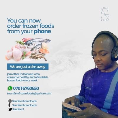 I appreciate beauty.

Fish is Life @seunfamfrozenfoods

Place your Order on WhatsApp No: 07016760650
@seunfamf