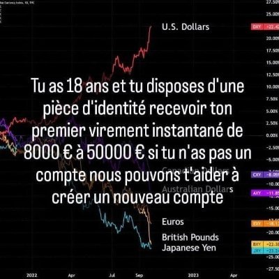 Tu à 18ans et tu disposes ton carte d'identité recevoir ton premier virement à partir de 5000€ ont peut t'aider à créer un  compte bancaire en ligne