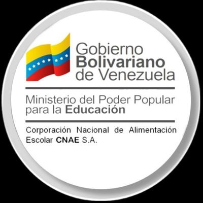 Cuenta Oficial de la Corporación Nacional de Alimentación Escolar (CNAE) 
Garantizando el bienestar en la alimentación de nuestra muchachada de la Patria