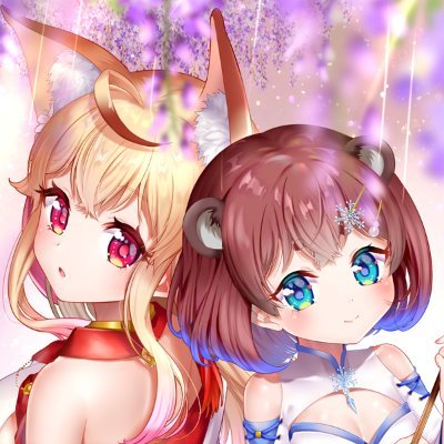 狐桜こはくと杜狸ましろ🌸❄️キツネとタヌキな２人組VTuber！さんのプロフィール画像