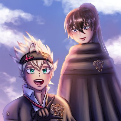 Yuno, Black Clover, Asta, portrait, japanese manga, anime