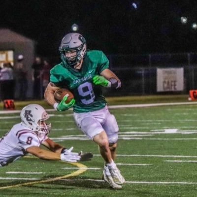 Owensboro Catholic HS / 2024/ 40 - 4.60 / 4.0 GPA/ 1310 SAT /6'0 195/ #9/ 270-570-2550 / 4x All Region DB / All State WR / @Hillsdale_FB commit