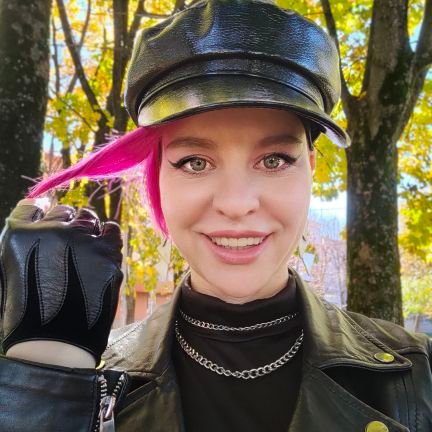 I am Anna from Russia, fetish woman with undercut, coloured hair and leather clothes.
Subscribe to AllMyLinks