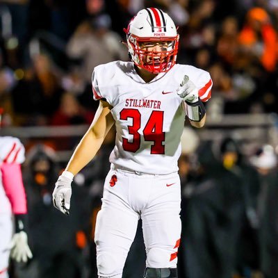 | Stillwater Area High School | C/O 25’ | 6’1 190 pounds | GPA: 3.75 | Football Captain and All District ILB | Baseball Outfielder | Phone Number: 651-424-7631