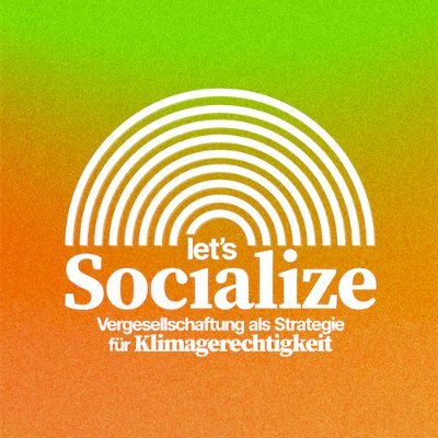 Hier twittert das Team von der Vergesellschaftungskonferenz für Klimagerechtigkeit - Let's Socialize!
#vgk24 #vergesellschaftung #klimagerechtigkeit