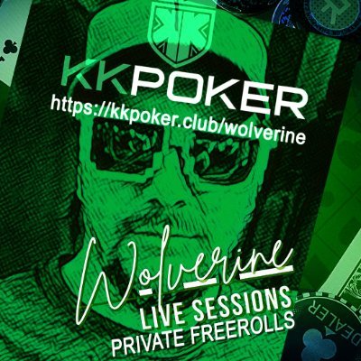 Perfil do Clube Wolverine no KKPoker App.
Siga nosso Player WolverineCGR no Twitch, Youtube e FB.
Venha jogar freerolls e outros eventos de Poker Online e Live.