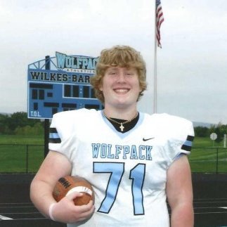 2025 | 6’2 - 295 | OL/C/DL | Wilkes-Barre Area HS | GPA: 3.73 | Bench: 340 | Squat: 530 | Clean: 255 | 3-yr starter | NCAA ID: 2101992933 | 1st Team All-Conf.