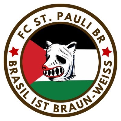 FC St Pauli. BR - Brasil ist Braun-Weiß