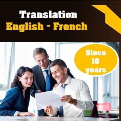 English to French  and proofreading solutions since 10 years.