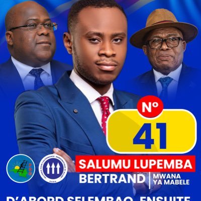 Acteur politique congolais, licencié en droit public et candidat à la députation provinciale dans la circonscription électorale de SELEMBAO/ Kinshasa.