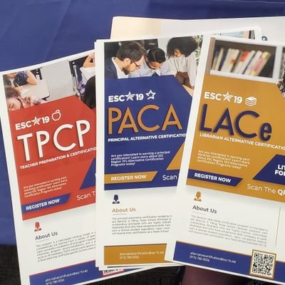 #WeR19  Educator Preparation and Certification Programs serving the educational communities of El Paso and Hudspeth Counties.