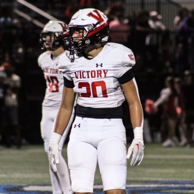 Victory Christian Academy (3.2GPA) 6’2 185lbs. DB/OLB