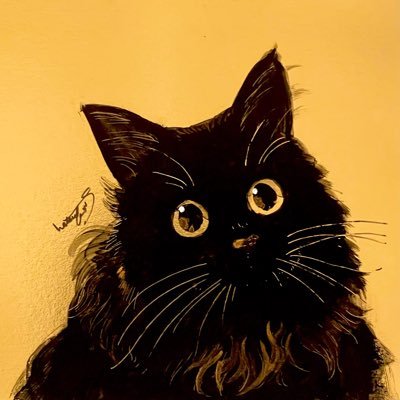長毛黒猫って検索するとみんなそっくりで、あれ?ウチの子?ってなる説 。 出自不明の保護猫まぁ、7kgの女の子です。 ほか先住パイセン2名も時々。 TLを黒モフだらけにして喜びたい猫アカです。 無言フォロー失礼します。 アイコンの絵は固ツイ写真を元に@NatsukiSumitaniさんに描いていただきました。