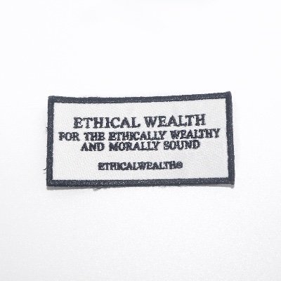 For the ethically wealthy and morally sound.