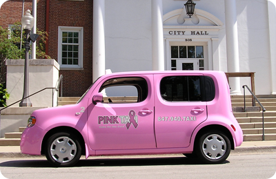 Pink Taxi is a full-service, female owned, American company that donates to Breast Cancer Research. Friendly drivers, clean, smoke-free,reliable. (847) 940-TAXI