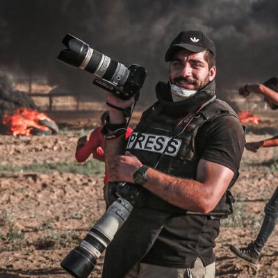 A Palestinian photojournalist from the Gaza Strip