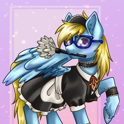 Brony. My OC is called Cloud Cuddler, a cyan Pegasus who likes cuddles and clouds. DMs open.