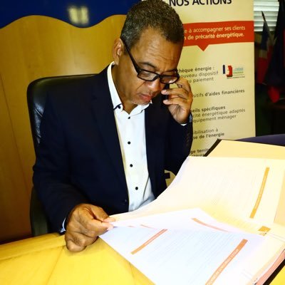 Maire de la Ville de Lamentin Guadeloupe Président de l’Association des Maires de Guadeloupe.