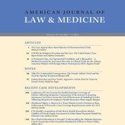 American Journal of Law & Medicine(@AmJLMed) 's Twitter Profile Photo