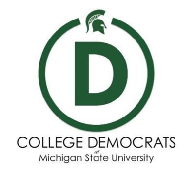 The official ‘X’ of the College Democrats at Michigan State University! #GoGreenVoteBlue💚💙