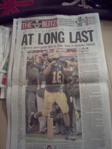 I bleed and sweat maize and blue